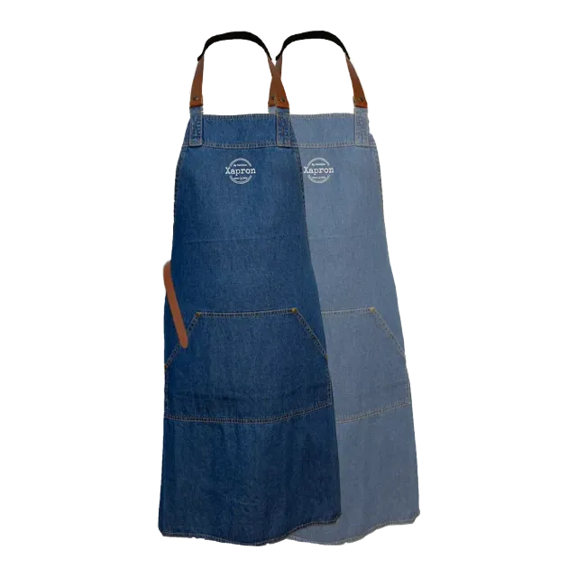 Xapron Arizona denimforkle 87 cm resirkulert bomull