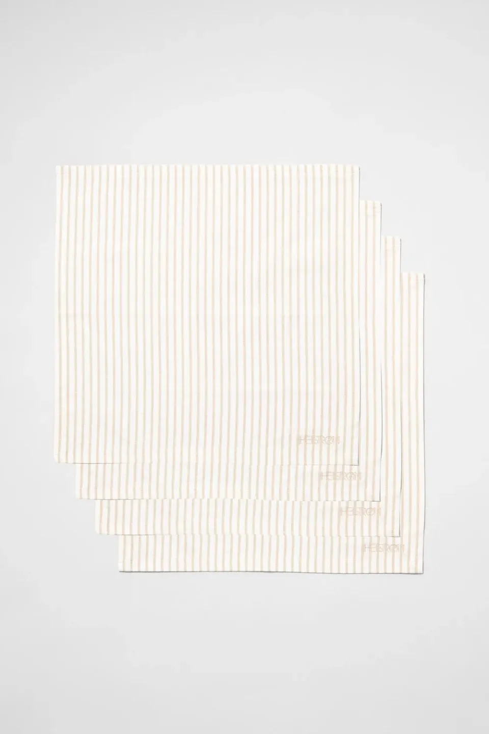 Hellstrøm servietter kremhvit beige 4-pk 45x45 cm