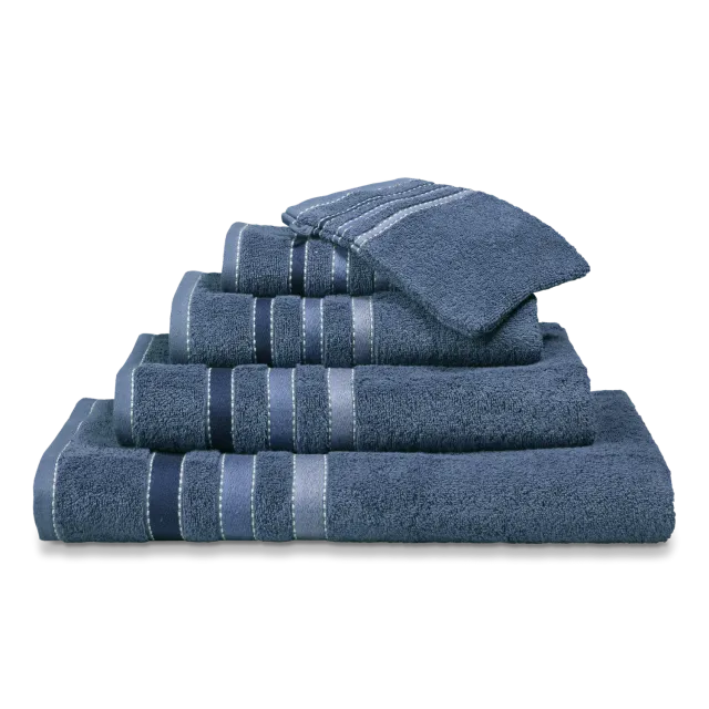 Vandyck Prestige Lines håndkle vintage blue 60x110 – striper