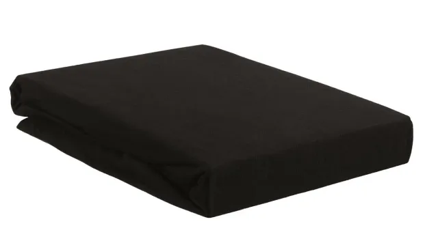 Beddinghouse Jersey laken 90x200 svart bomull stretch