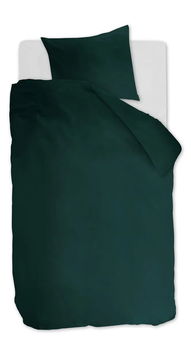 Ambiante Cotton Uni dynetrekk 140x200 mørkegrønn bomull