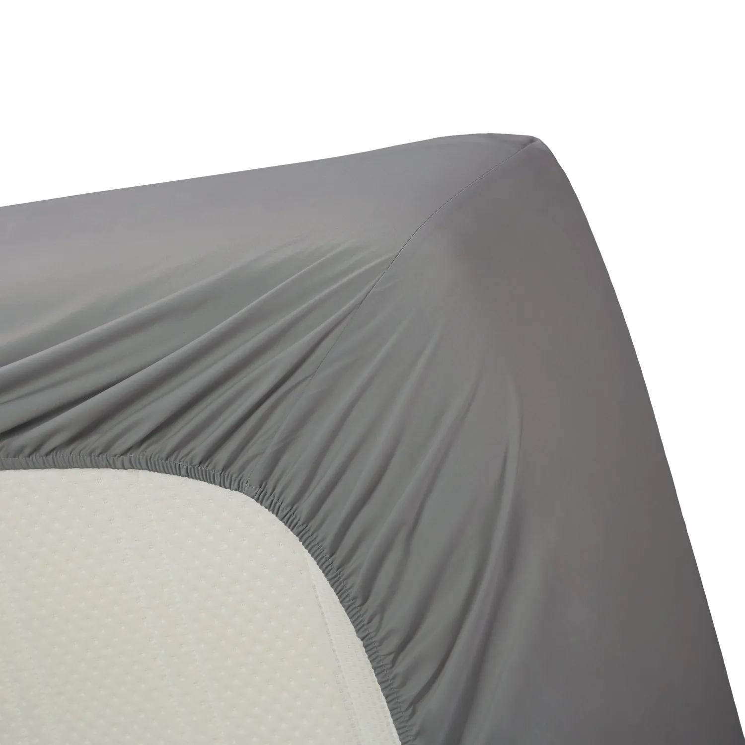 Ambiante Splittopper topperlaken 140x200 grå bomull