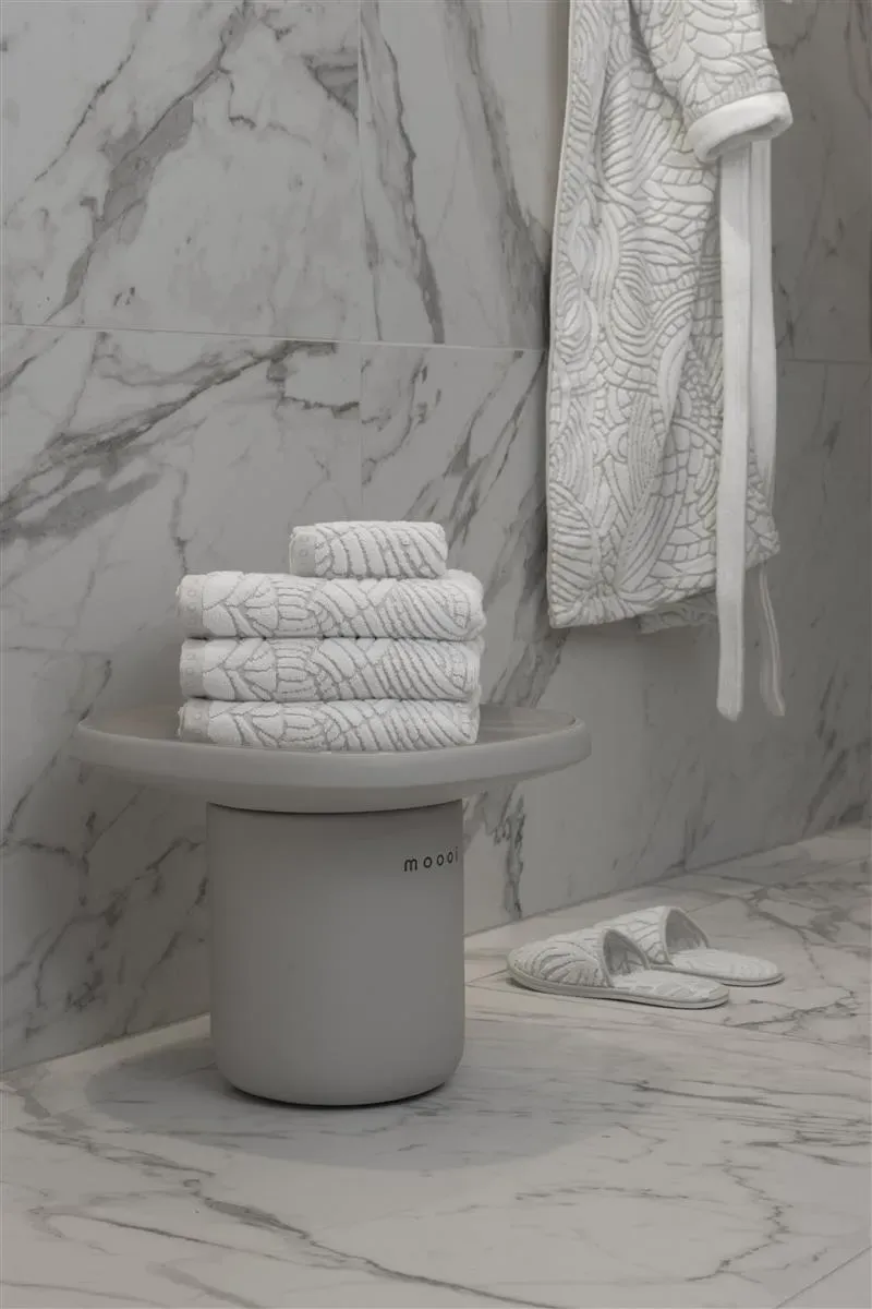 Moooi Dodo Pavone badehåndkle 70x140 hvit bomull
