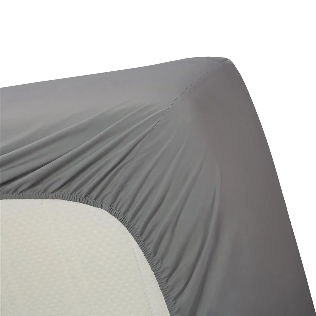 Ambiante Cotton Uni laken 90x200 grå bomull