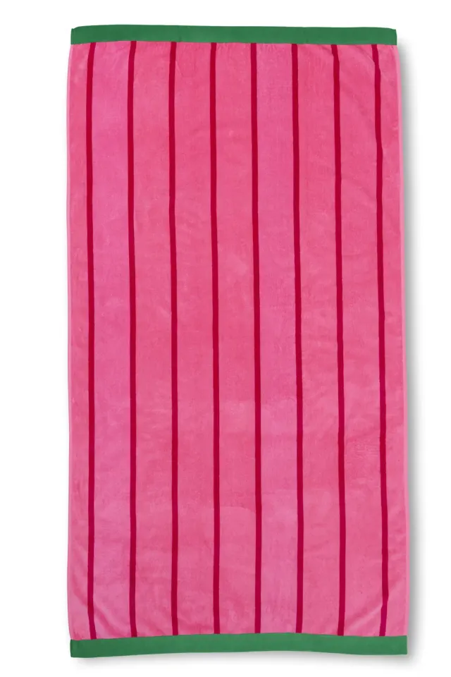 KAAT Amsterdam Summer Sweet strandhåndkle rosa 100x180 cm