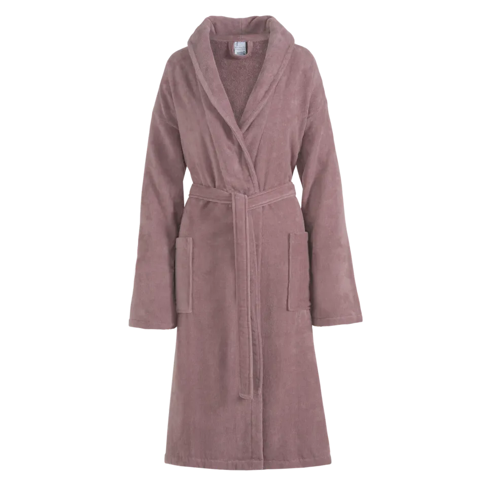 Vandyck Prestige Uni badekåpe mauve velourbomull