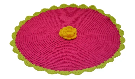 Solwang Design Potetvarmer heklet rosa bomull