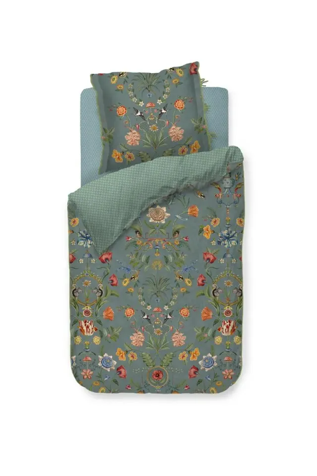 Pip Studio Botanico Verde dynetrekk 140x200 blå