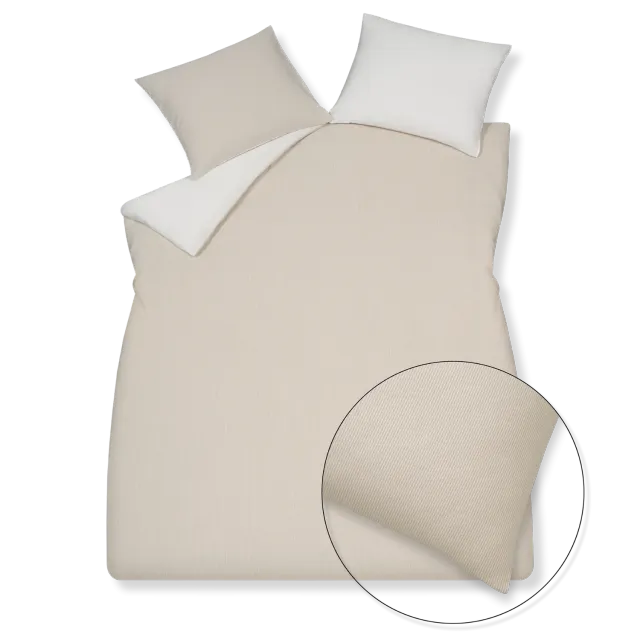 Vandyck Pure 89 XL sengetøy stone 260x240 – striper