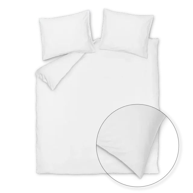 Cotton Breeze XL dynetrekksett 260x240 hvitt seersucker