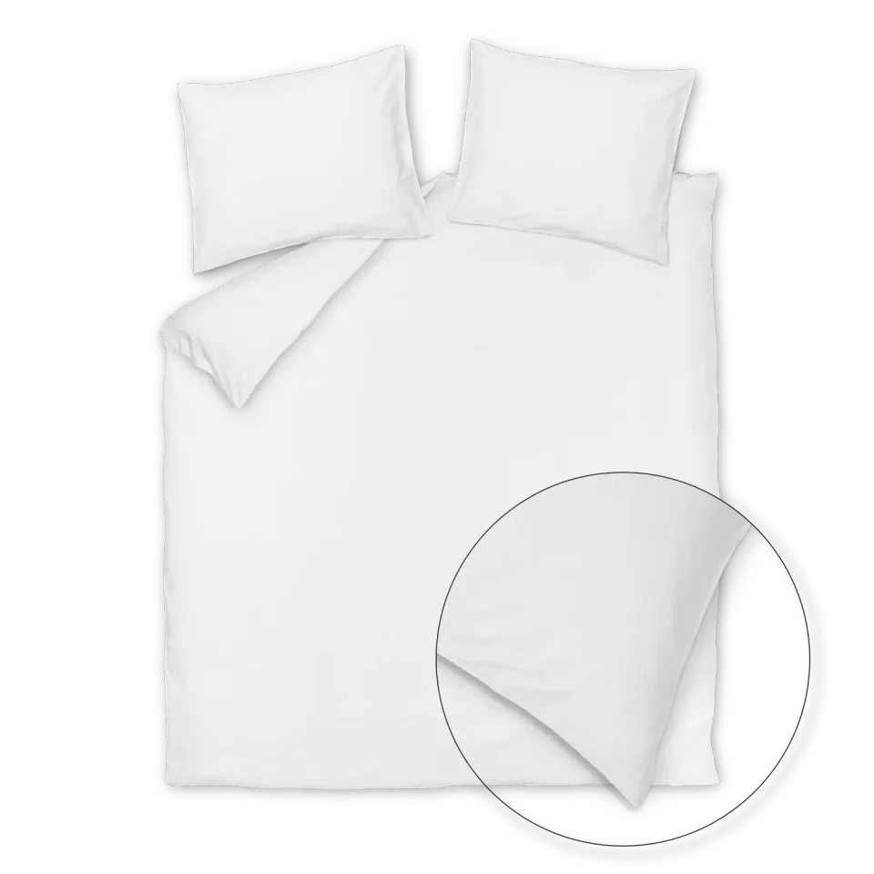 Cotton Breeze XL dynetrekksett 260x240 hvitt seersucker