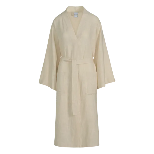 Vandyck Lola badekåpe cream tan dame kimono