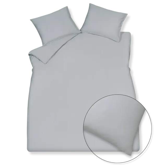 Vandyck Home Venice XL dynetrekksett soft grey 260x240 sateng