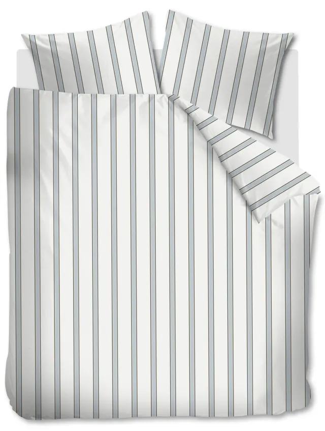 vtwonen Fun Stripe dynetrekk 140x220 blå bomull