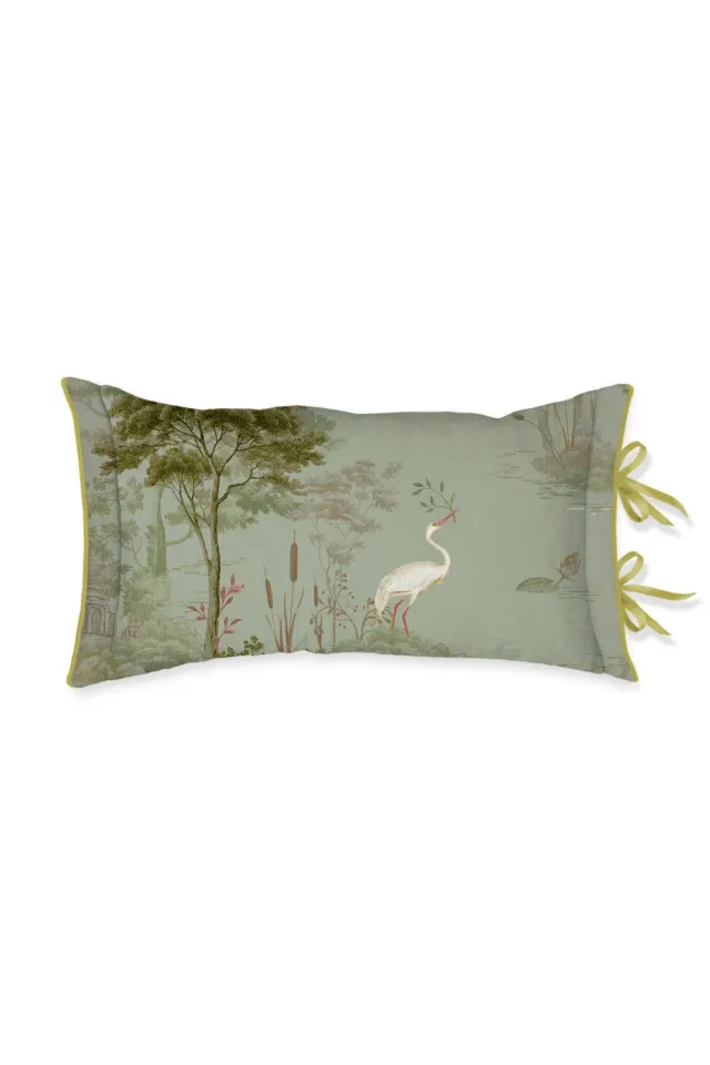 Pip Studio Darjeeling Days pyntepute grønn 35x60 perkal