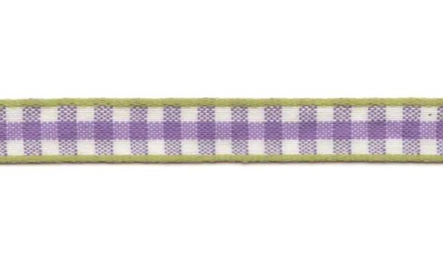 Aspegren Denmark Check Ribbon on Roll gavebånd lilla 25 m rutete