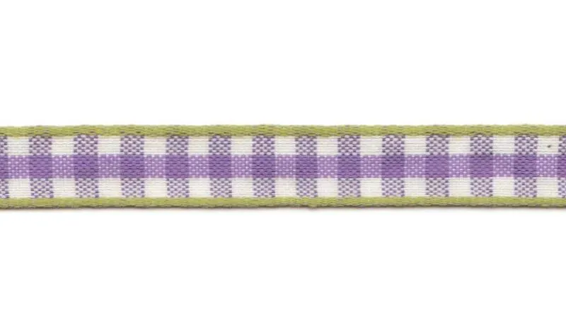 Aspegren Denmark Check Ribbon on Roll gavebånd lilla 25 m rutete