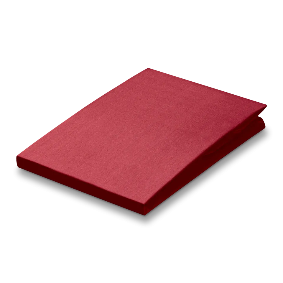 Vandyck Percale laken 90x200 ruby red bomull