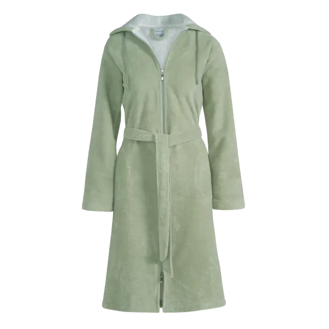 Vandyck Duchess badekåpe Large pale olive bambus