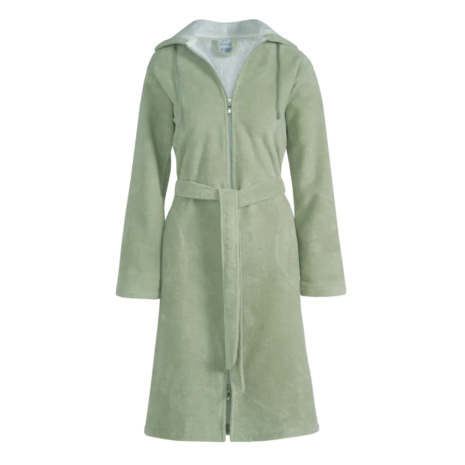 Vandyck Duchess badekåpe Large pale olive bambus