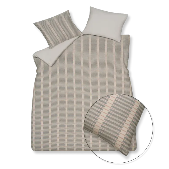 Vandyck Pure 73 dynetrekk 240x200 stein jacquard