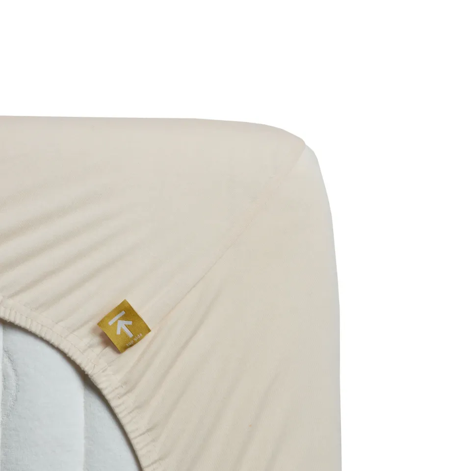 Beddinghouse Jersey Stretch topplaken 90x200 naturel