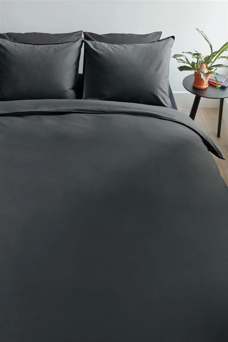 Beddinghouse Organic Basic dynetrekk antrasitt 140x200-220 cm