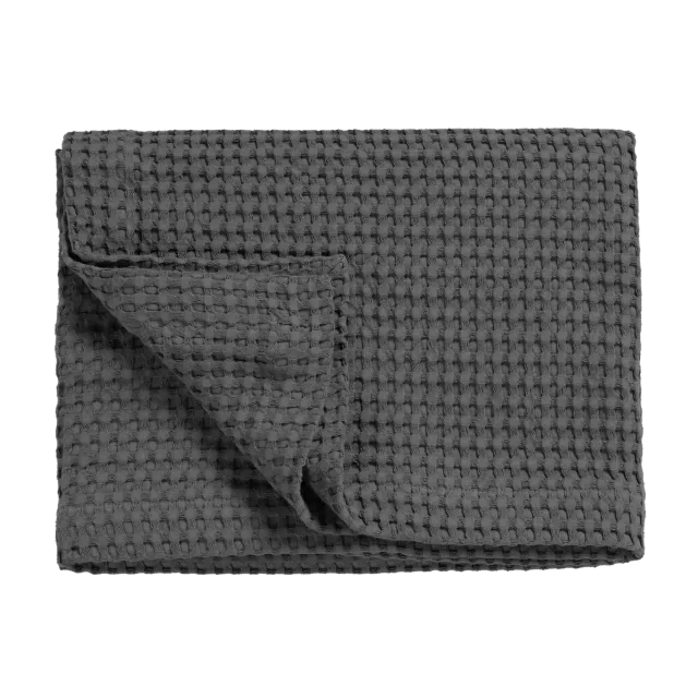 Vandyck Home Pique sengeteppe 160x250 off black bomull