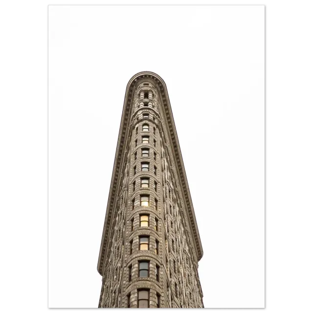 Hellstrøm Flatiron Building NYC plakat 50x70 cm halvblank