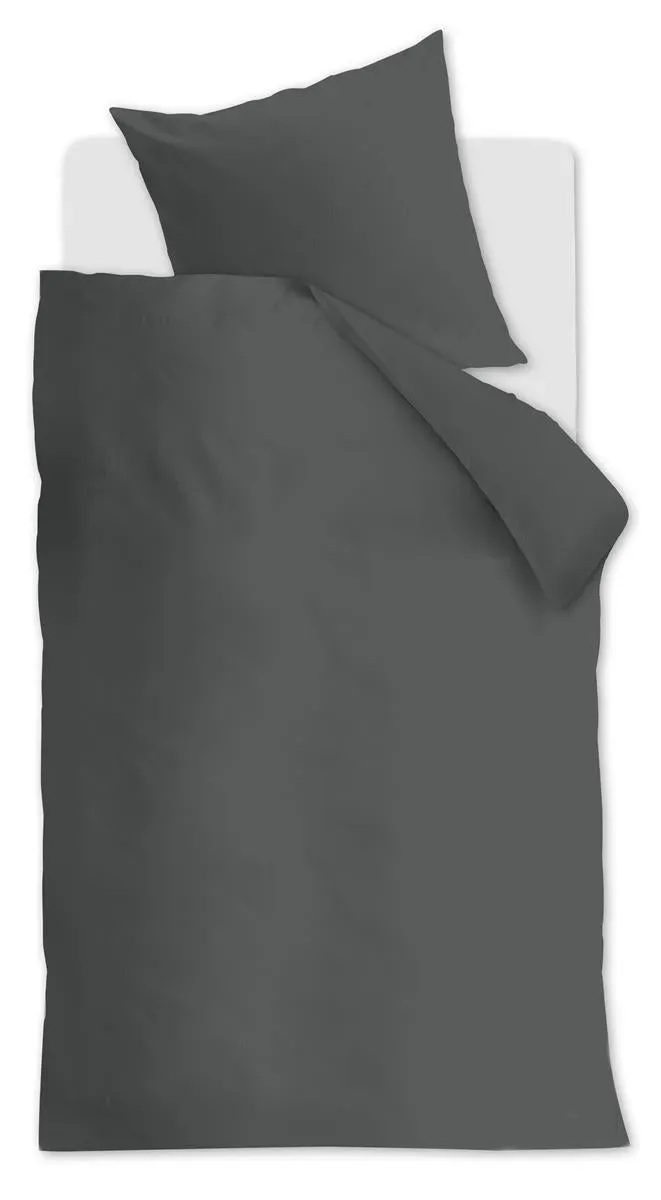 Beddinghouse Organic Basic dynetrekk antrasitt 140x200-220 cm