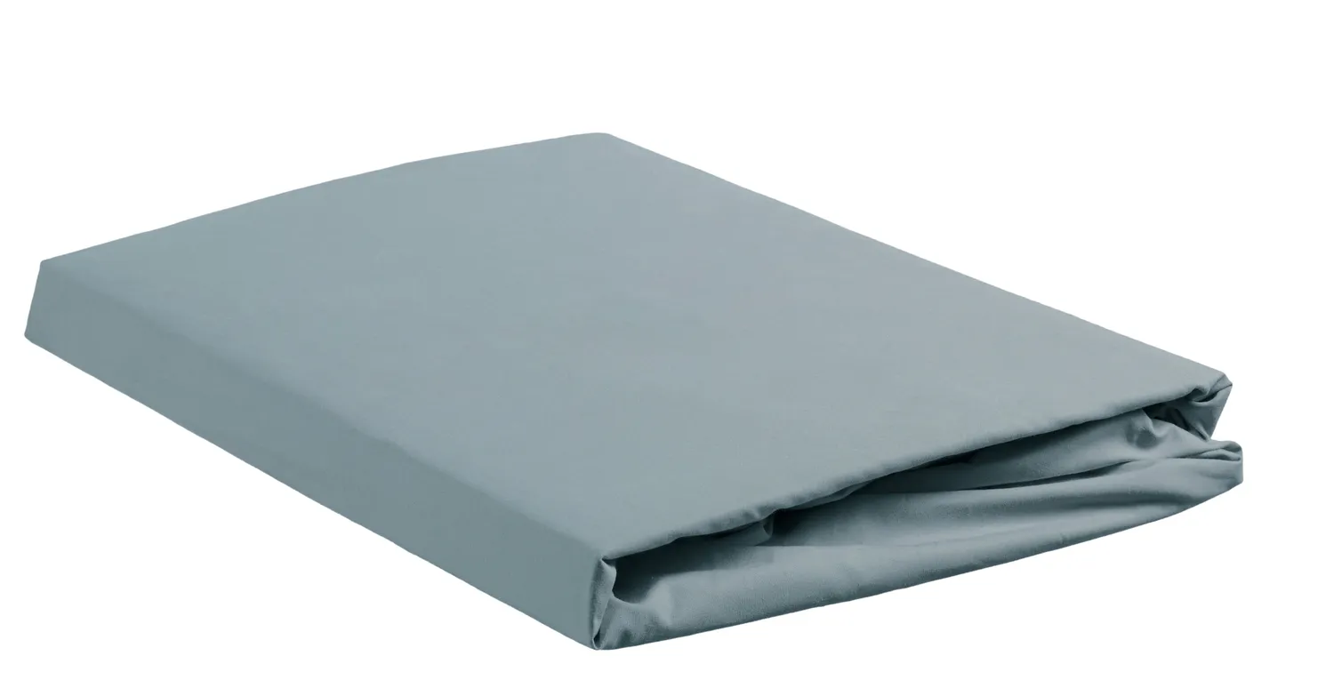 Ambiante Topper formsydd laken 120x200 blå bomull