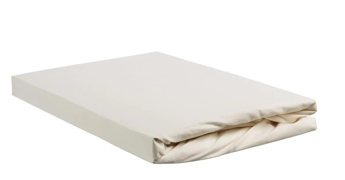Ambiante Cotton Uni laken 90x200 cm naturhvit bomull