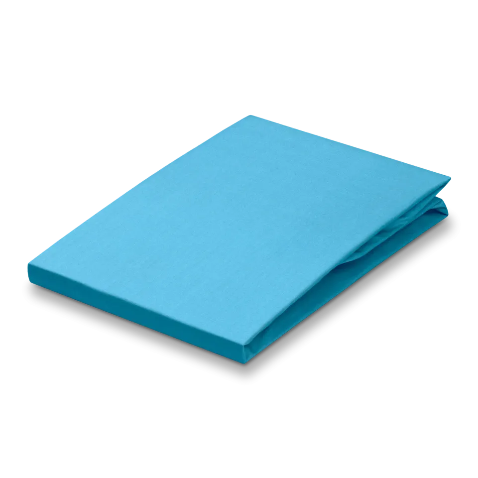 Vandyck Percale stryklaken aqua 90x200 bomull
