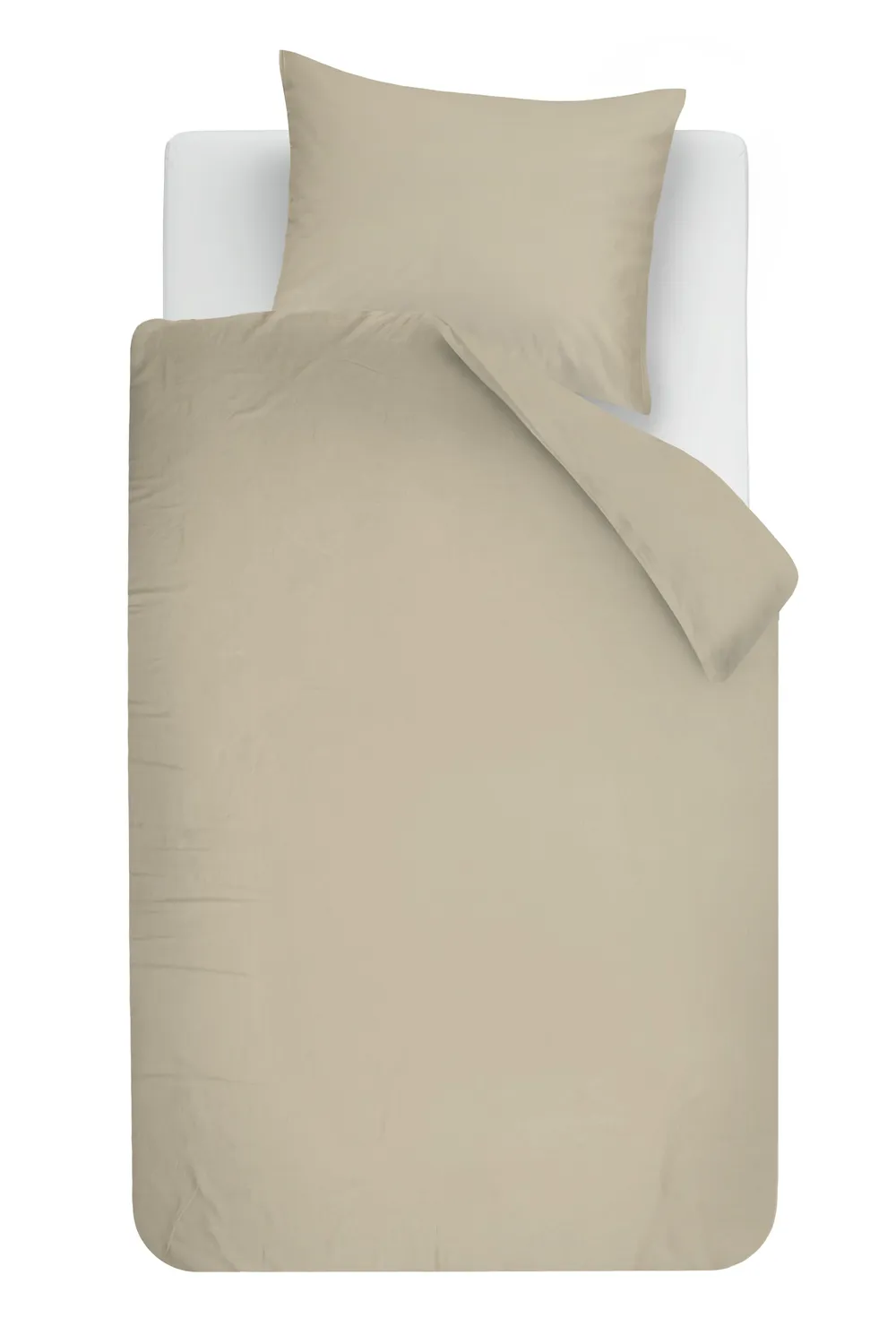 Beddinghouse Lush dynetrekksæt 140x200 sand sateng bomull