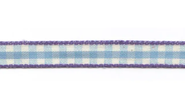 Aspegren Denmark Ribbon pyntebånd blårutet 1 cm 3 m