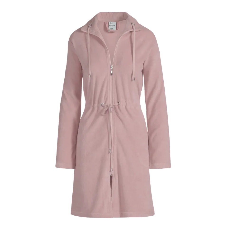 Vandyck Vogue badekåpe sepia pink Large – kort jersey