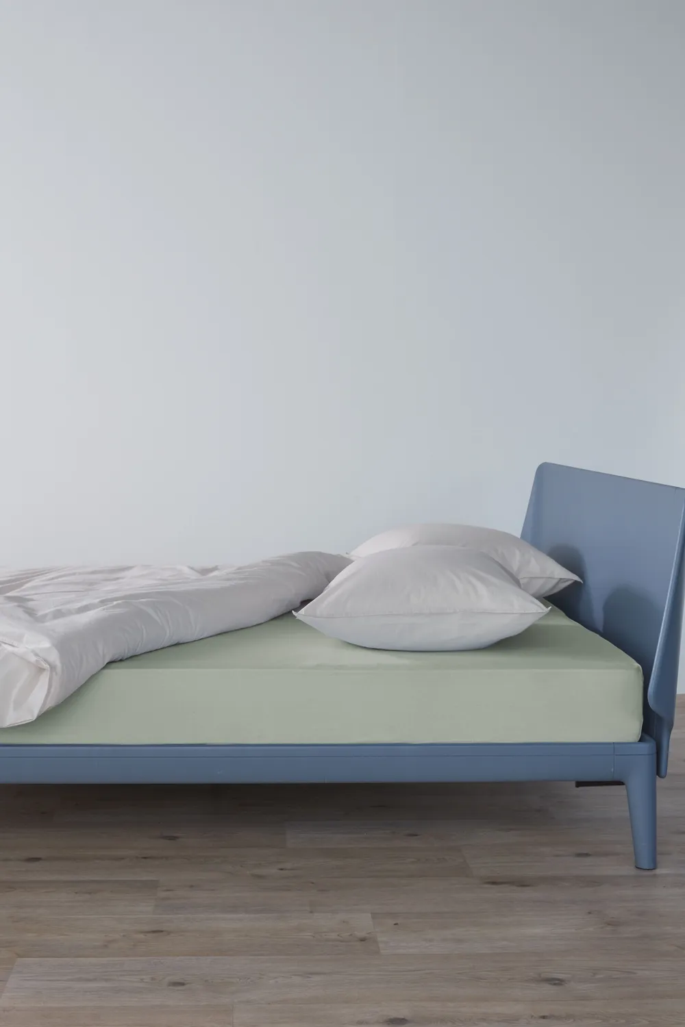 Beddinghouse Jersey Stretch splittlaken 160x200/220 grågrønn
