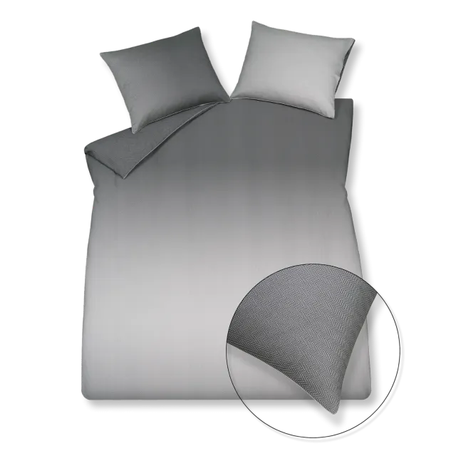 Vandyck Home Milano dynetrekk 1-pers off black sateng