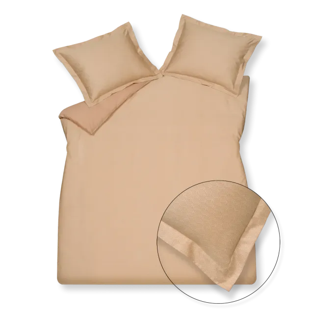 Vandyck Fizzy dynetrekksett praline sateng 2-pers