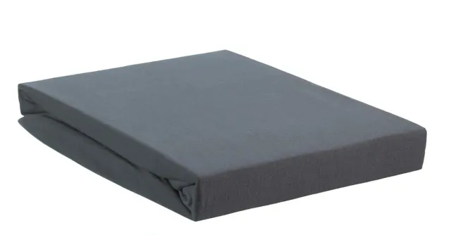 Beddinghouse Jersey Stretch topplaken 90x200 grå