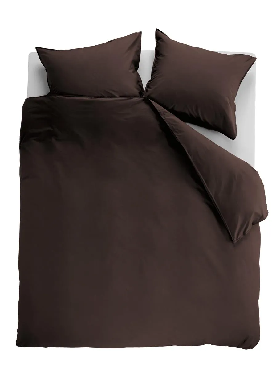 Ambiante Cotton Uni dynetrekk 140x200 brunt bomull