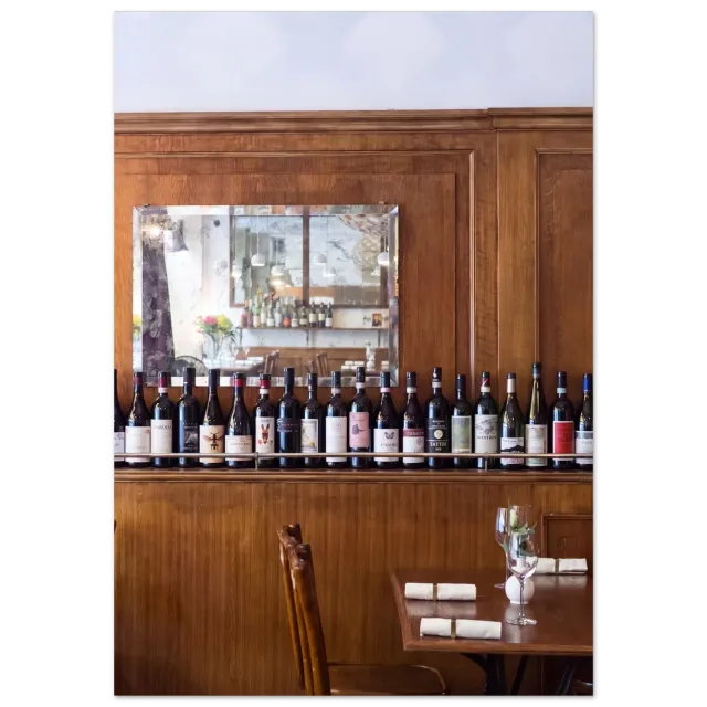 Hellstrøm Osteria Ferrara mirror kunsttrykk 40x60 cm halvblank