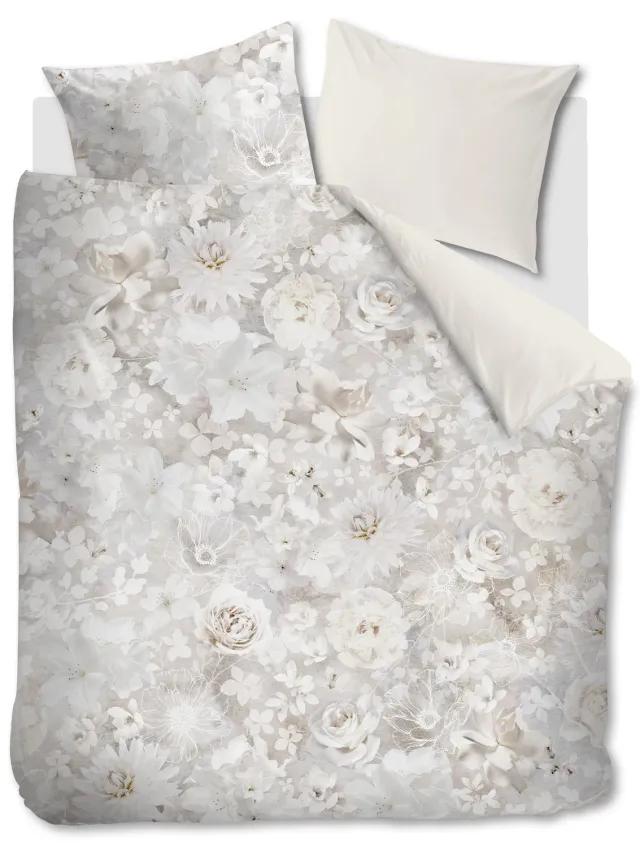 Riviera Maison Bella dynetrekk 140x200 naturel blomster