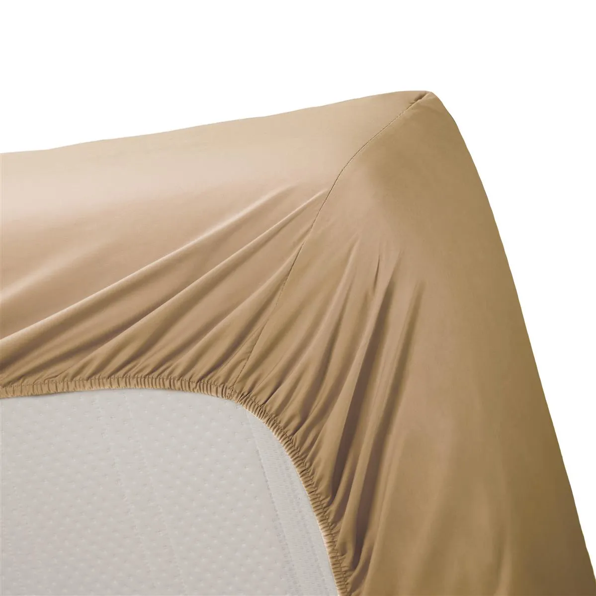 Ambiante Cotton Uni laken 140x200 khaki bomull