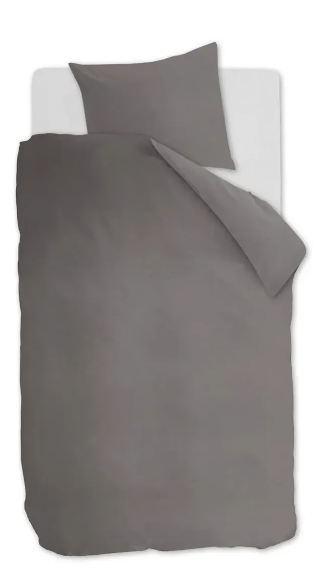 Ambiante Cotton Uni bomull dynetrekk 140x200 grå