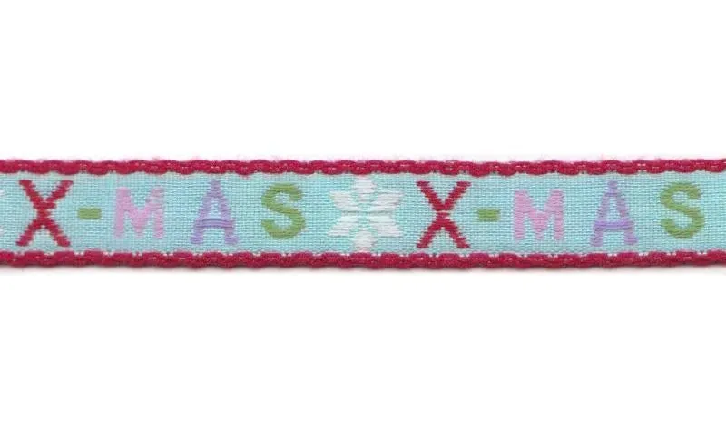 Aspegren Denmark X-mas Ribbon on Board gavebånd blå 3 m jul