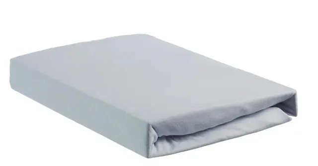 Beddinghouse jersey split-topplaken lyseblå 160x200-220