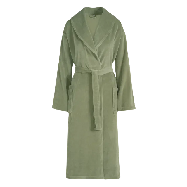 Vandyck Grace badekåpe Large smoke green myk