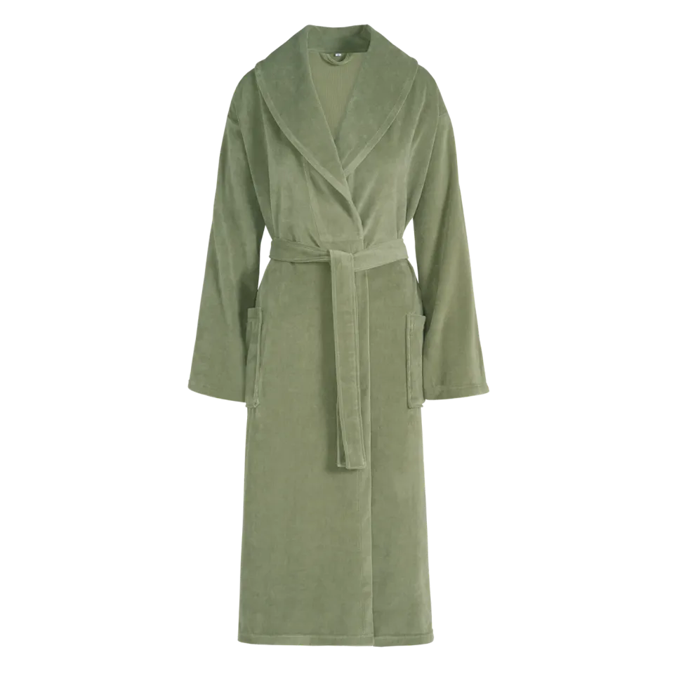 Vandyck Grace badekåpe Large smoke green myk