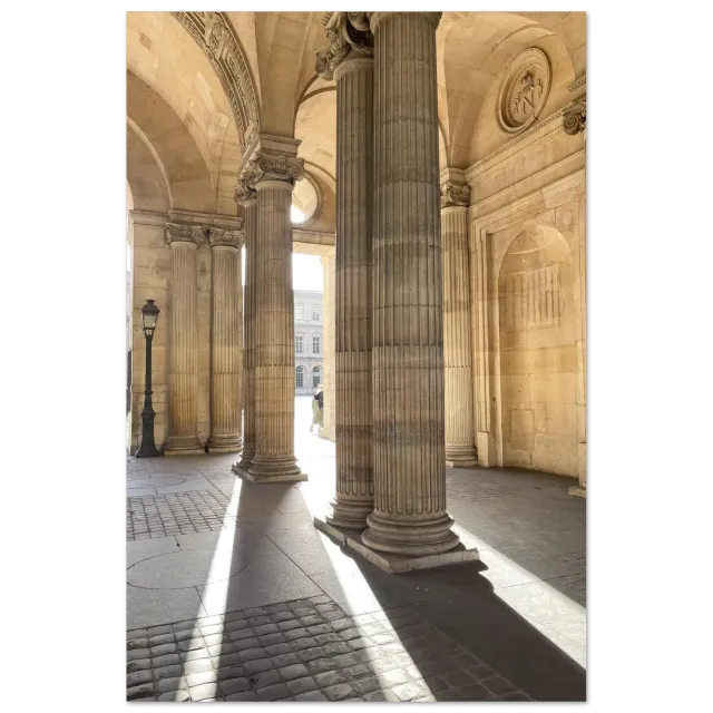 Hellstrøm Louvre Paris kunsttrykk 40x60 cm halvblank
